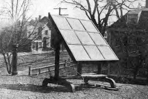 Das serienreife Solarpanel von George Cove
1905ca. auch gegen die Armut Das serienreife
Solarpanel von George Cove 1905ca. auch gegen die
Armut