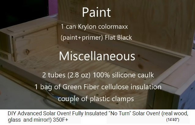 Liste mit der Farbe und sonstiges Zubeh�r