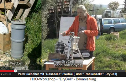 Peter Salocher vergleicht die Nasszelle
                          mit der Trockenzelle