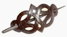 Coconut shell
                  hair clip