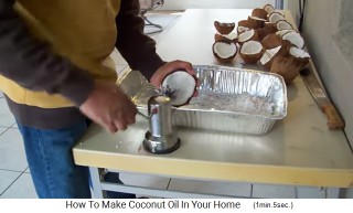 The
                    coconut meat is rasped out