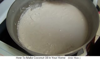 The
                    coconut cream becomes liquid