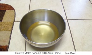 There is pure
                    coconut oil