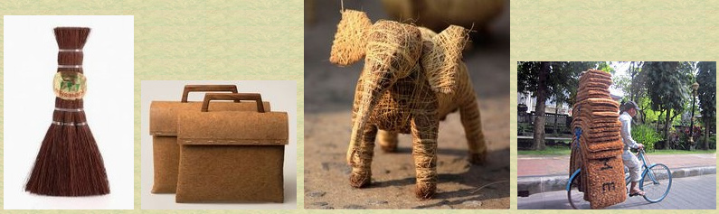 Productos de fibra
                              de coco