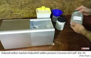 Das Kokos�l im zweiten Glas ist
                    noch nicht hart geworden