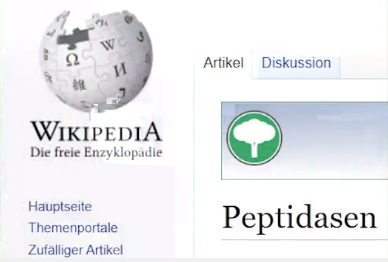 Mossad-Wikipedia mit einem Artikel über
Peptidasen in Schlangengifte Mossad-Wikipedia mit
einem Artikel über Peptidasen in Schlangengifte