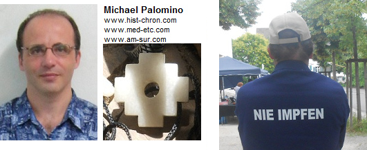 Michael Palomino mit
Inkakreuz und Webseiten+NIE IMPFEN Michael
Palomino mit Inkakreuz und Webseiten+NIE IMPFEN