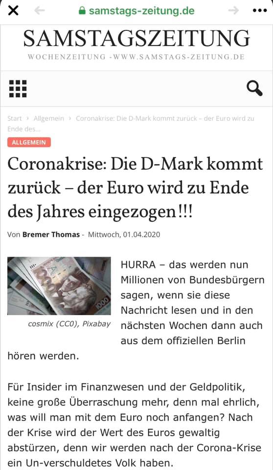 Coronakrise hat Folgen: DM kommt Ende Jahr
zurück Coronakrise hat Folgen: DM kommt Ende
Jahr zurück
