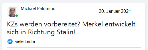 Michael Palomino sagt es klar: KZs
                werden vorbereitet? Merkel entwickelt sich in Richtung
                Stalin - 20.1.2021