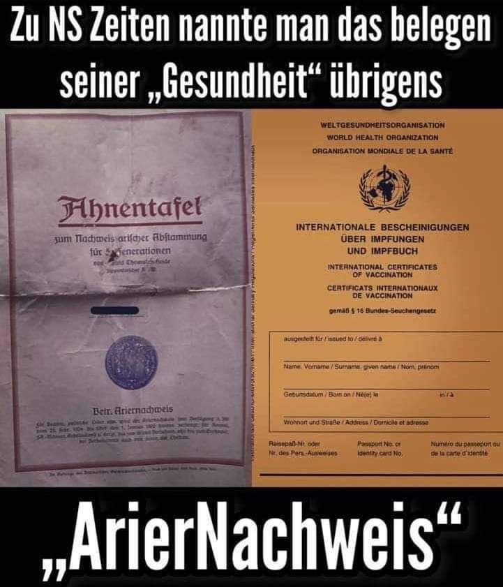 13.5.2021: Ariernachweis im 3R
                ist wie der Impfnachweis im 4R