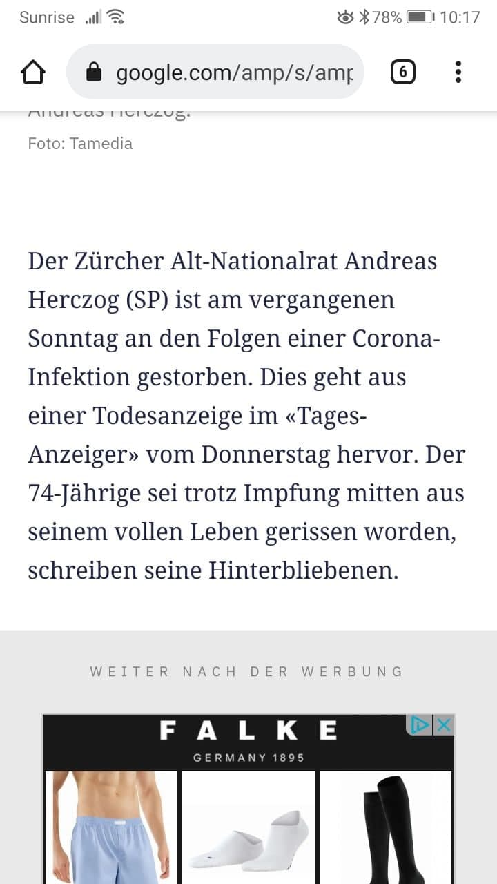 GENimpfmord durch Corona Schweiz
                    16.9.2021: Andreas Herczog war GENgeimpft und starb
                    an Corona19