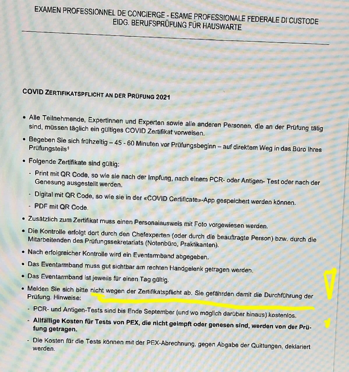 Diskriminierung von Menschen ohne QR-Code in der
Fascho-Schweiz 17.9.2021: Die Eidgenössische Prüfung zum
Hauswart Diskriminierung von Menschen ohne QR-Code
in der Fascho-Schweiz 17.9.2021: Die Eidgenössische
Prüfung zum Hauswart