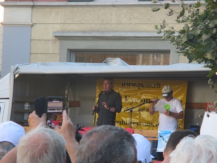 Demo Winterthur 18.9.2021: Reden 01: Ein
                        Arzt aus dem Kanton Aargau erz�hlt, wie die
                        Polizei der Winzenried-Freimaurer ihn besuchte