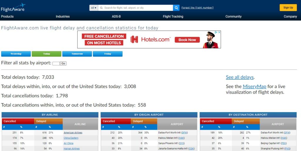 American Airlines: gestrichene Fl�ge
                            14.10.2021 Tabelle