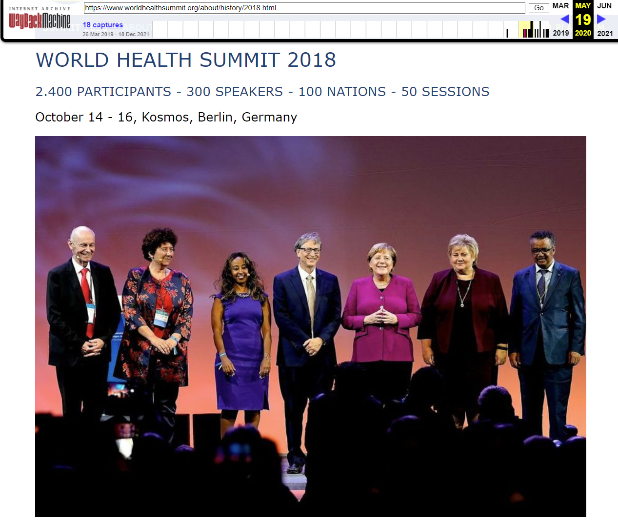 Weltgesundheitsgipfel 2018 im
Archiv von 2020: Das Foto ist
geschnitten und Sahin ist
weggeschnitten Weltgesundheitsgipfel 2018 im
Archiv von 2020: Das Foto ist
geschnitten und Sahin ist
weggeschnitten