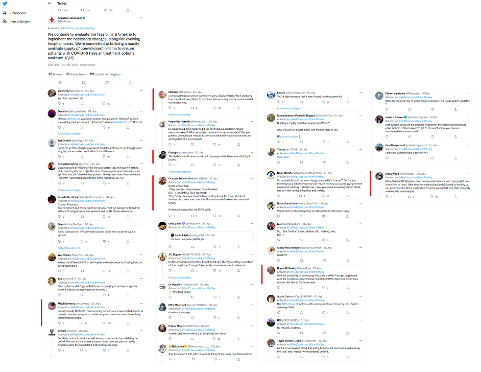 GENimpfschaden "USA" 22.4.2022:
                  GENgeimpftes Blut ist unbrauchbar - das Rote Kreuz
                  gibt es endlich zu: ‼️ Amerikanisches Rotes Kreuz gibt
                  zu, dass " geimpftes " Blut unbrauchbar
                  ist!