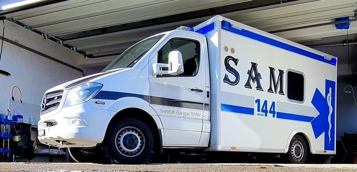 Neuer Krankenwagen SAM im Kanton Aargau
6.7.2022 Neuer Krankenwagen SAM im Kanton
Aargau 6.7.2022