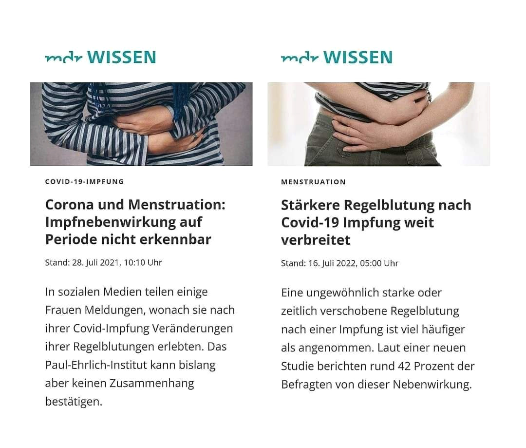 Mossad-MdR im 4R am 6.10.2022: bestätigt die
Verschwörungstheorie: Kriminelle
"Coronaimpfung" provoziert oft stärkere
Mens Mossad-MdR im 4R am 6.10.2022: bestätigt
die Verschwörungstheorie: Kriminelle
"Coronaimpfung" provoziert oft stärkere
Mens