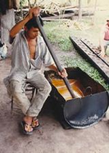 Producci�n de chancaca 02, cocinando
                              el jugo medio d�a