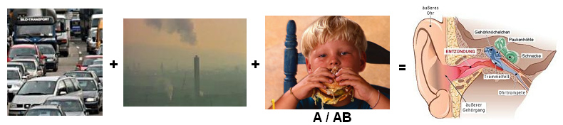 Strassenverkehr und
                        Industrie und eine falsche Ern�hrung bei den
                        Blutgruppen A und AB ergibt automatisch
                        chronische Ohrinfektionen wegen der hohen
                        Schleimproduktion der Blutgruppen A und AB