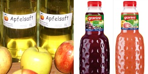 Fruchts�fte, zum Beispiel
                                      Apfelsaft, Traubensaft und
                                      Grapefruitsaft