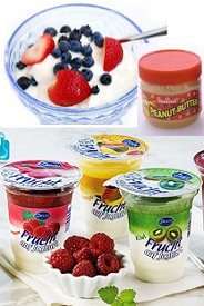 Joghurts und
                          Erdnussbutter f�r Blutgruppe AB
