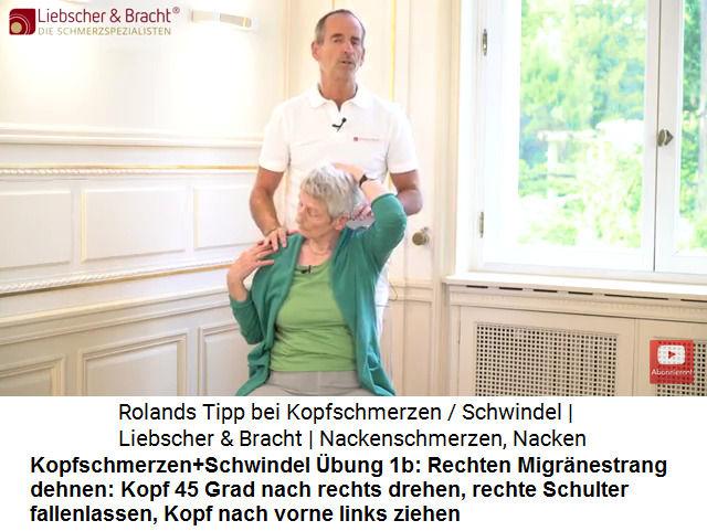 Kopfschmerzen Video 3
                      �bung 1b: Den rechten Migr�nestrang dehnen