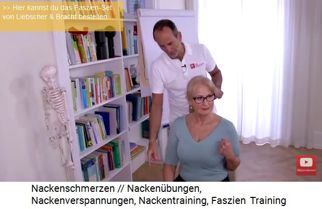 �bung gegen
                    Nackenschmerzen: Kopf um 45 Grad drehen, einen Arm
                    beugen und die Schulter des gebeugten Arms fallen
                    lassen