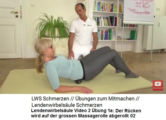 �bung 1a:
                  Der R�cken wird auf der grossen Massagerolle langsam
                  abgerollt 02