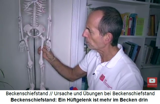 Liebscher-Bracht zeigt:
                      Ein H�ftgelenk ist mehr im Becken drin