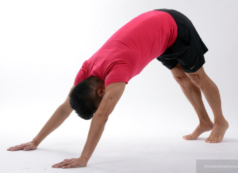 Joga: Bein-R�ckseite
                      dehnen 01 - so weit es geht