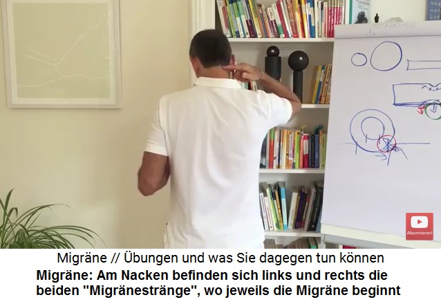 Liebscher-Bracht zeigt die
                  beiden Migr�nestr�nge am Nacken links und rechts