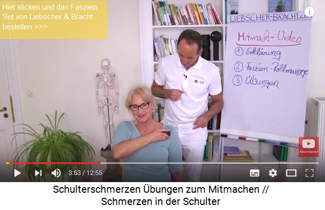 Massage gegen Schulterschmerzen mit einer
                kleinen Kugel unter dem Schl�sselbein hindurch bis an
                den Aussenpunkt