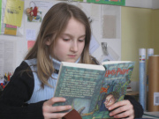 Ein Buch
                  lesen h�lt das Gehirn fit