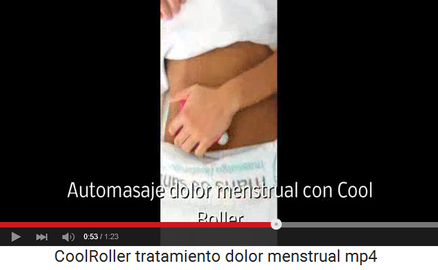 Masaje contra dolor menstrual estimulando y
                    relajando la matriz y los �rganos vecinos con un
                    roller 03