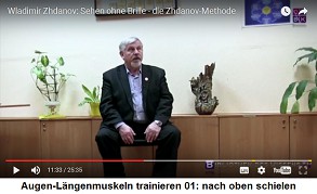 L�ngsmuskeln trainieren 01: nach oben
                              schielen