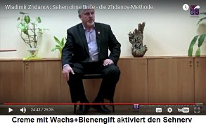 Creme mit Wachs und Bienengift
                              aktiviert den Sehnerv