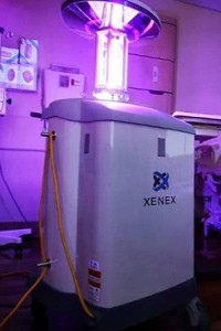 UV-Licht-Desinfektionsroboter von Xenex
"Xenex-Hospital UV Light 300" UV-Licht-Desinfektionsroboter von Xenex
"Xenex-Hospital UV Light 300"