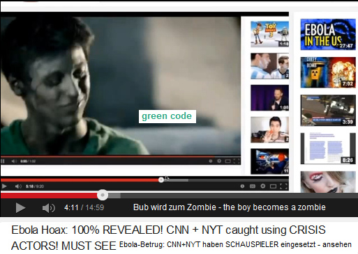 Nach
der Ebola-Impfung verwandelt sich der Bub in
einen Zombie Nach der Ebola-Impfung verwandelt
sich der Bub in einen Zombie