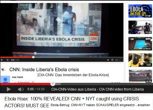 Ebola-Video von CIA-CNN aus Liberia
aus Monrovia Ebola-Video von
CIA-CNN aus Liberia aus Monrovia