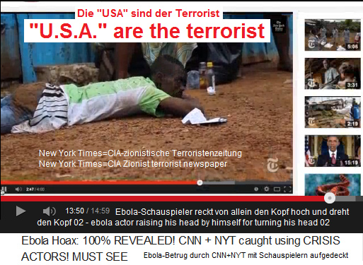 Der
Ebola-Schauspieler liegt mit dem Bauch am
Boden und dreht aus eigener Kraft seinen
Kopf 02 Der Ebola-Schauspieler liegt mit dem
Bauch am Boden und dreht aus eigener Kraft
seinen Kopf 02