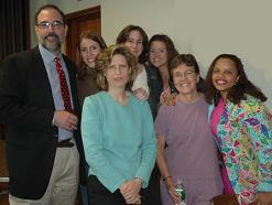 Dr. D'Adamo with
nurses in his clinic Dr. D'Adamo
with nurses in his clinic