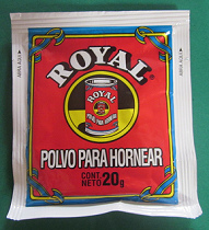 levadura en polvo (polvo para hornear) en
                        sachet