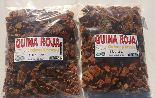 Chinarinde verpackt in
                Latein-"Amerika"