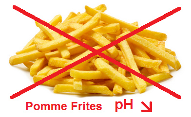Pommes Frites vom Speisezettel
                              streichen