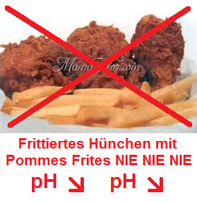 Frittiertes H�nchen mit Pommes Frites
                              NIE essen