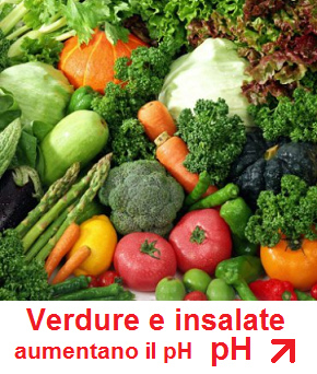 verdure e insalate aumentano il
pH verdure e insalate aumentano il pH