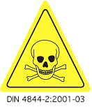 Skull according to the DIN norm