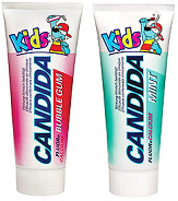 sehr tiefe Abrasion
(Abschleifwirkung): Zahnpaste / Zahnpasta
Candida Kids Bubble Gum und Candida Kids
Mint mit RDA 35 sehr tiefe Abrasion (Abschleifwirkung):
Zahnpaste / Zahnpasta Candida Kids Bubble
Gum und Candida Kids Mint mit RDA 35