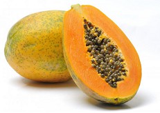 Papaya, fruta con pepas Papaya,
fruta con pepas